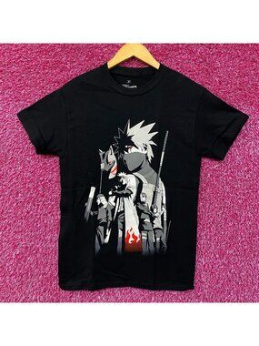 Naruto Shippuden ANBU Black Ops Kakashi Hokages Anime T-shirt Small